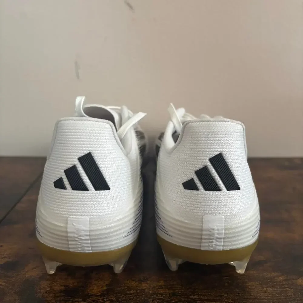 Adidas f50 league fg/mg white/black/purple soccer cleats size 10 mens